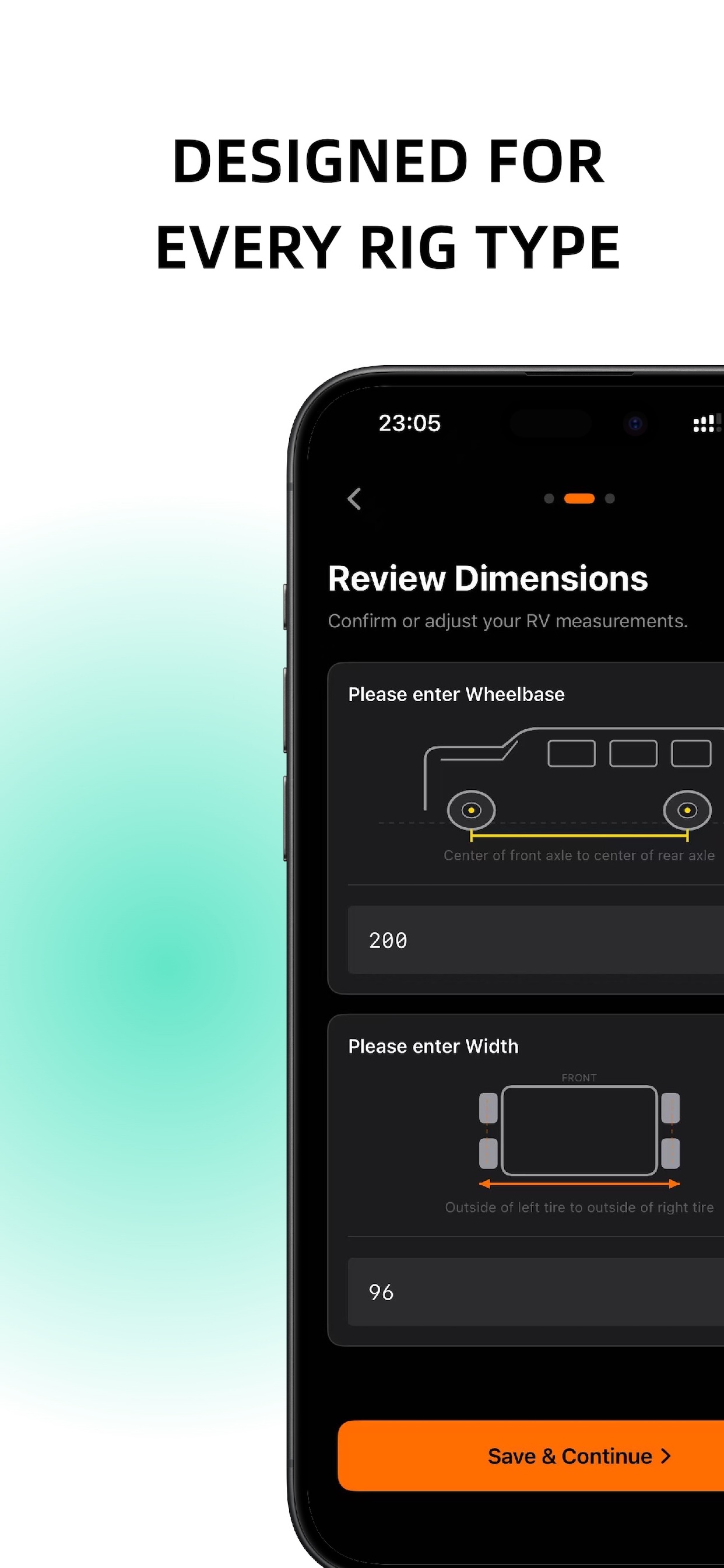 RV Leveler screenshot 4: Block Calculation
